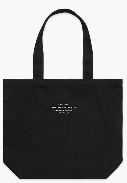 ASSEMBLE LOGO CANVAS TOTE 幅広く BAG / BLACK