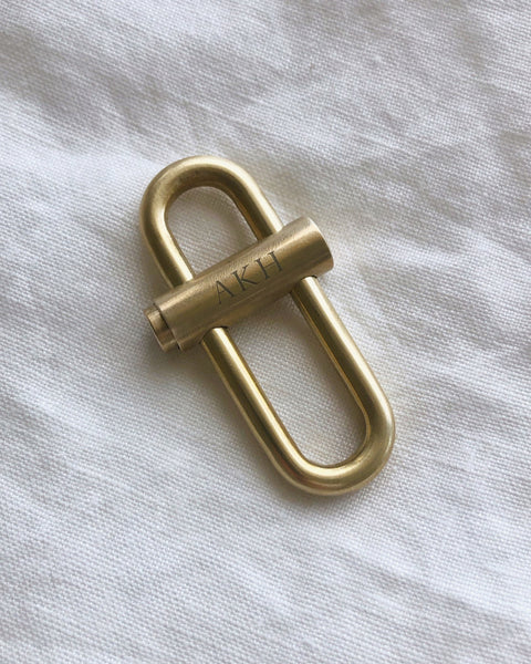 Brass Key Lock Personalised