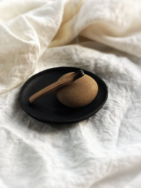 Hand Formed Leather Jewellery Dish - Large