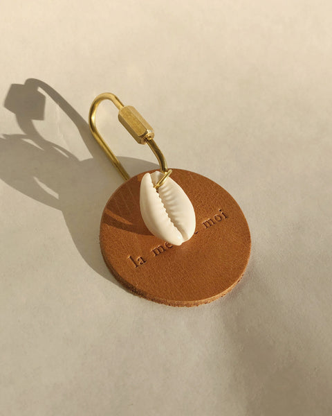 Personalised Key Tag with African Cowrie Shell