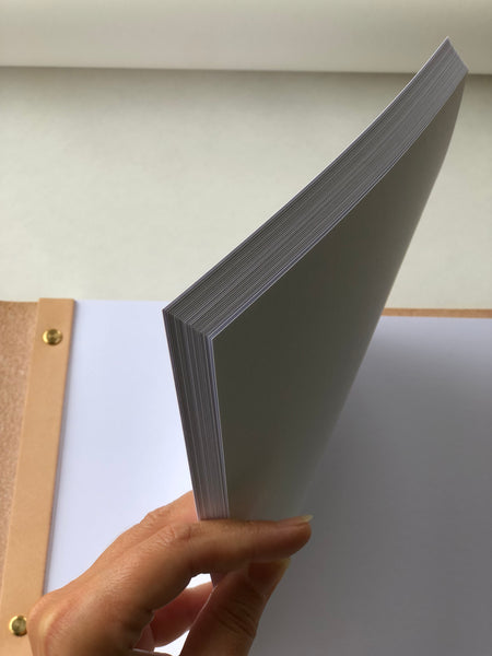 Personalised Leather Wedding Guest Book Custom Made