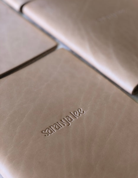A5 Custom Leather Service Menu for Beauty, Hair, & Wellness Studios