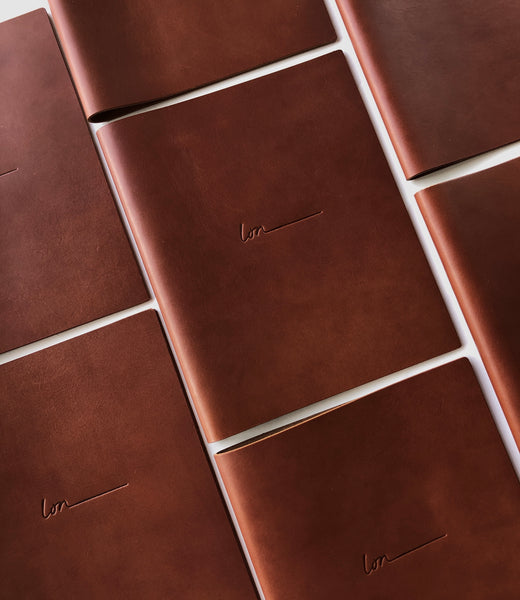 A5 Custom Leather Service Menu for Beauty, Hair, & Wellness Studios