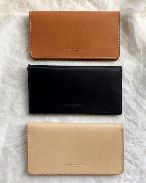 Leather Card / Phone Wallet - Natural