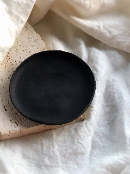 Hand Formed Leather Jewellery Dish - Large