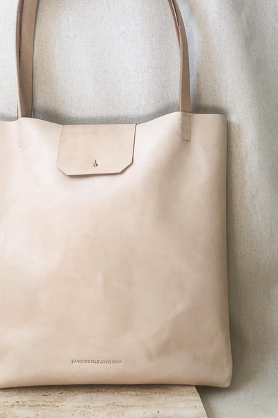 Classic Tote Bag - Black Leather
